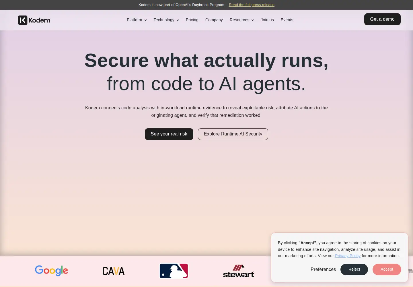 Screenshot of kodemsecurity.com
