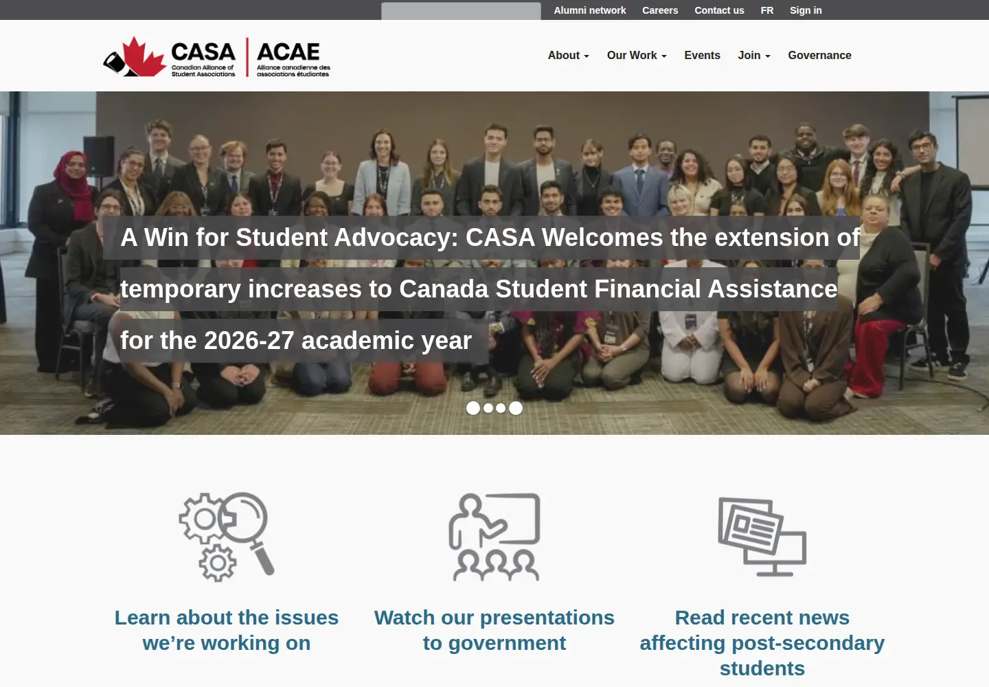 Screenshot of casa-acae.com