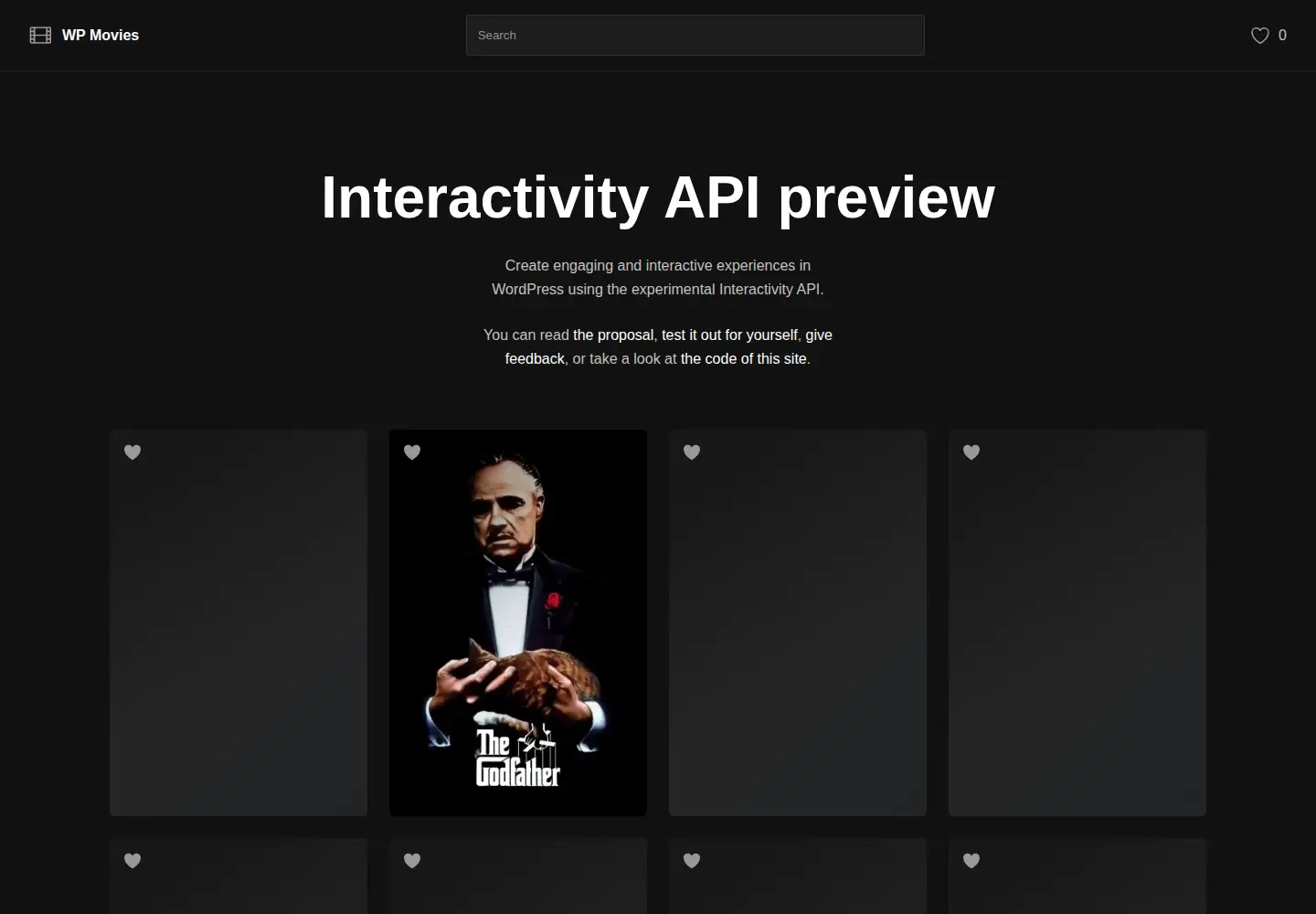 Screenshot of wpmovies.dev