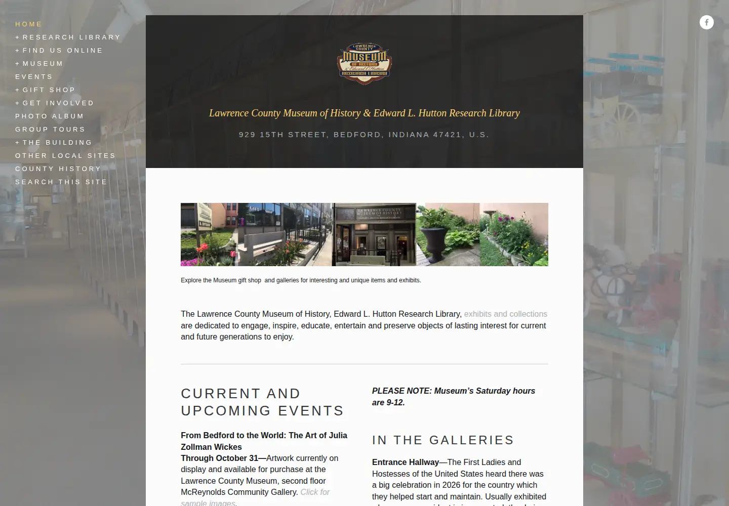 Screenshot of lawrencecountyhistory.org