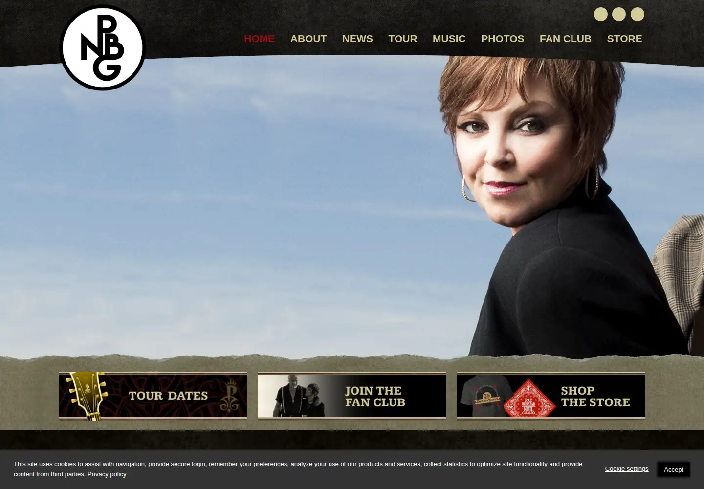 Captured homepage of benatargiraldo.com in the current scan