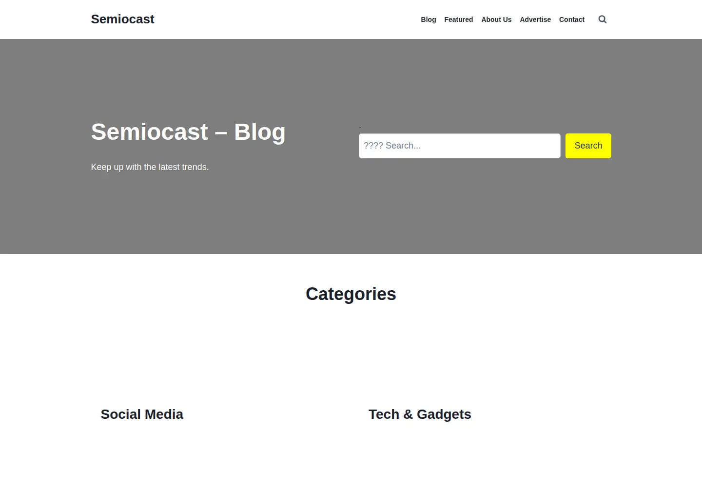 Screenshot of semiocast.com