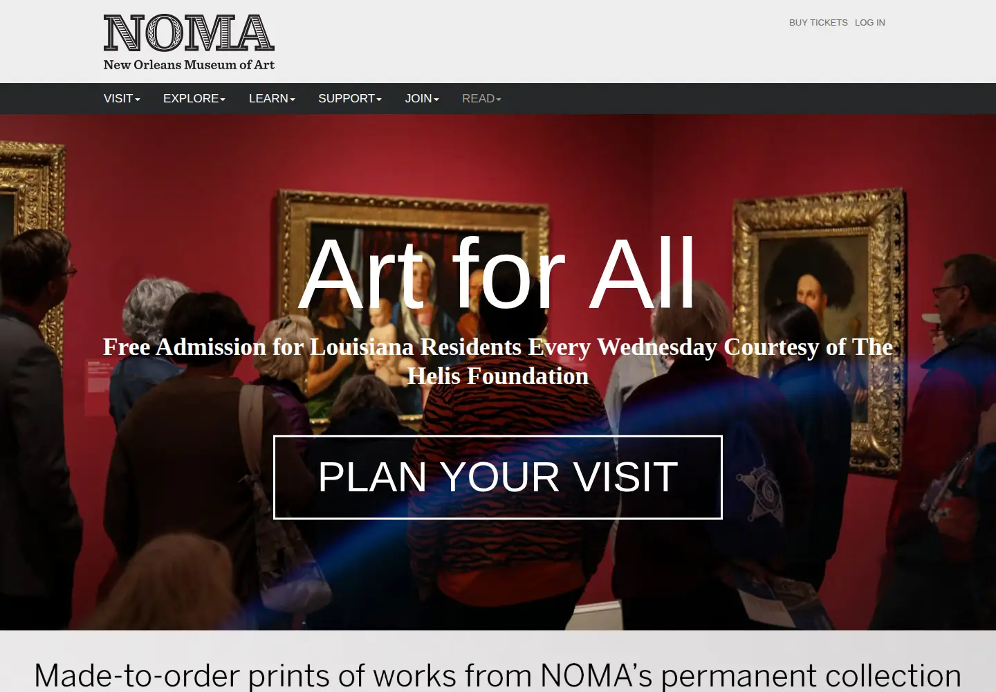 Screenshot of noma.org
