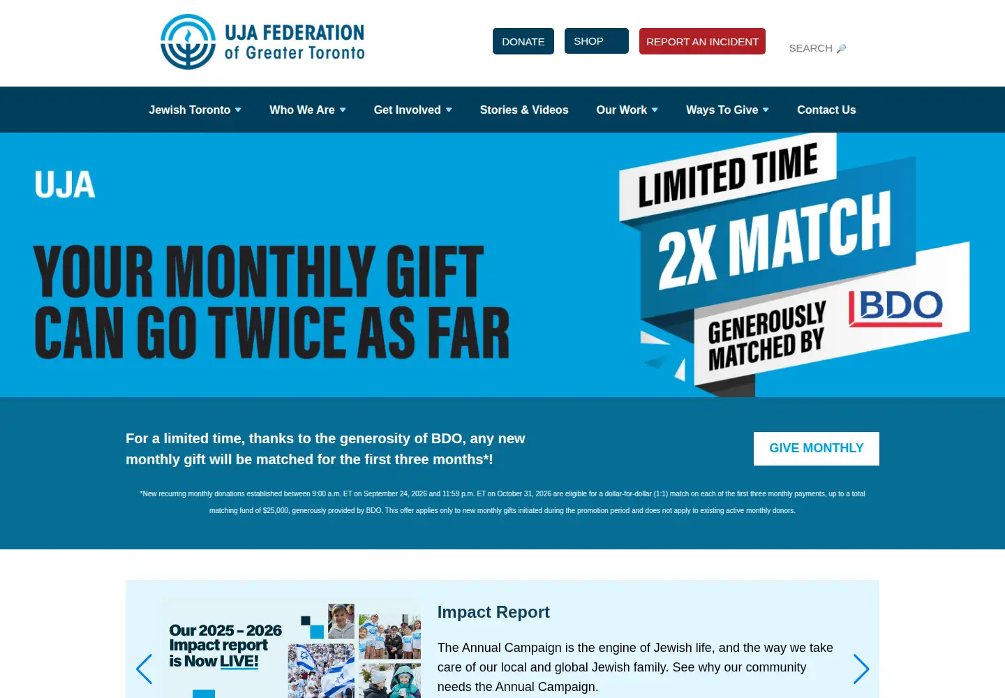 Screenshot of jewishtoronto.com
