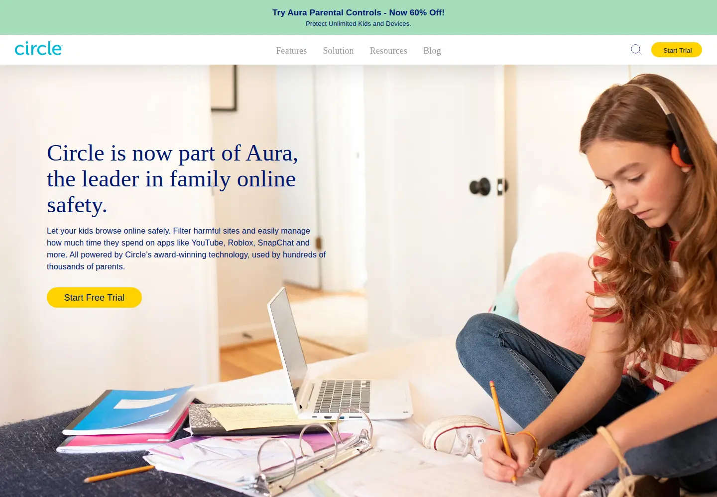 Screenshot of meetcircle.com