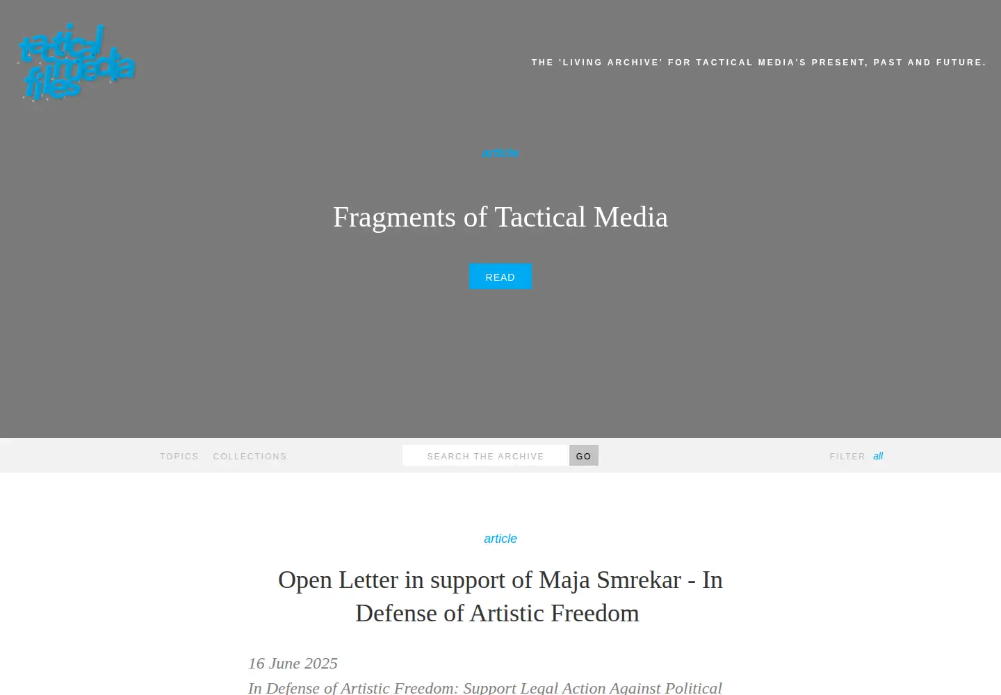 Screenshot of tacticalmediafiles.net