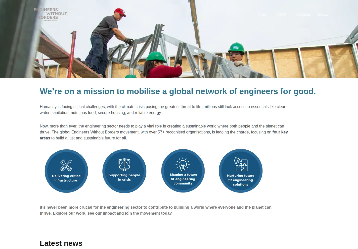 Screenshot of ewb-international.org