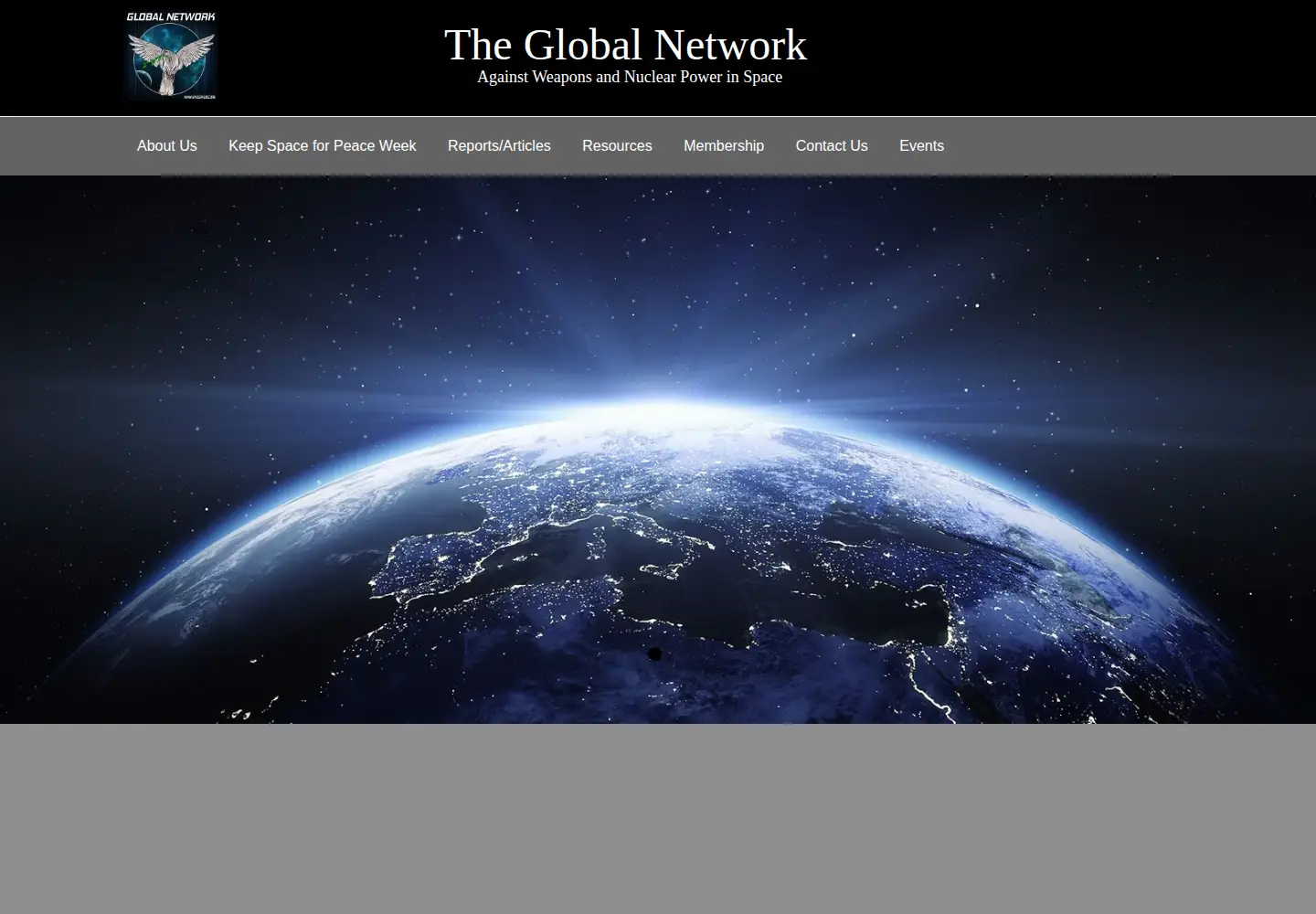 Screenshot of space4peace.org