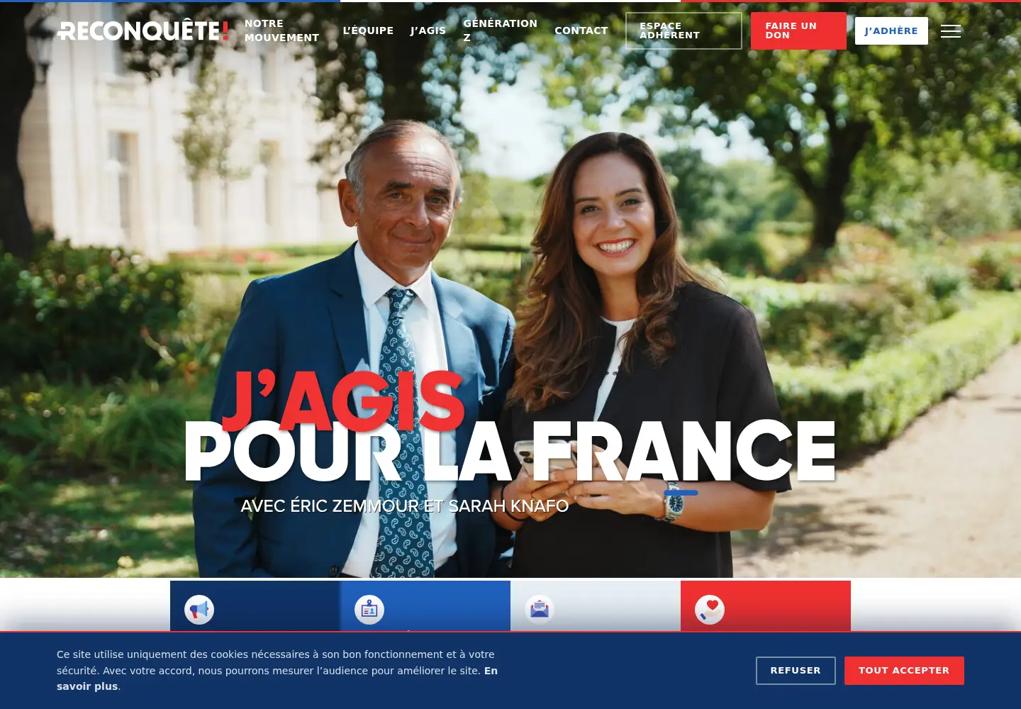 Screenshot of parti-reconquete.fr