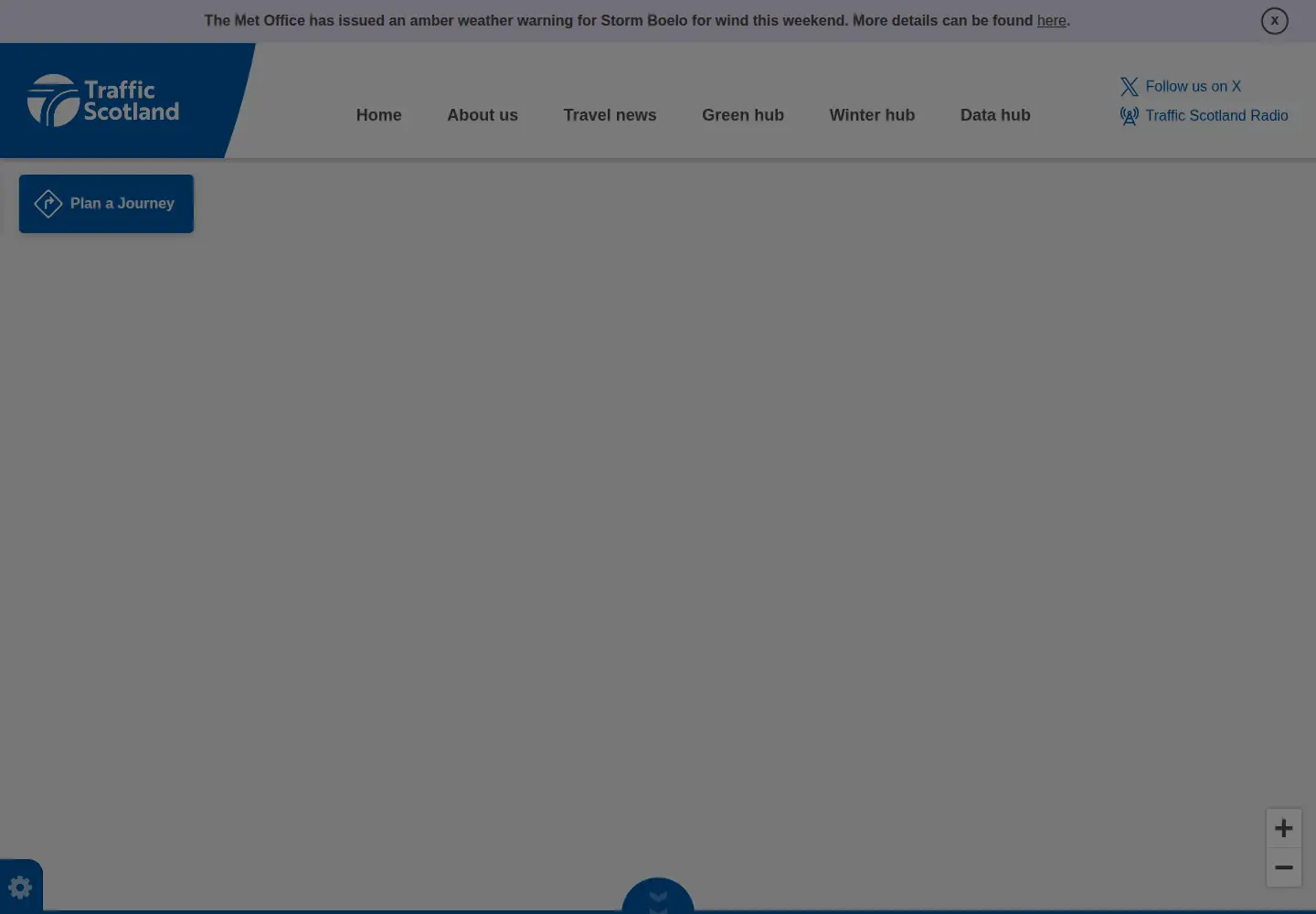 Screenshot of trafficscotland.org