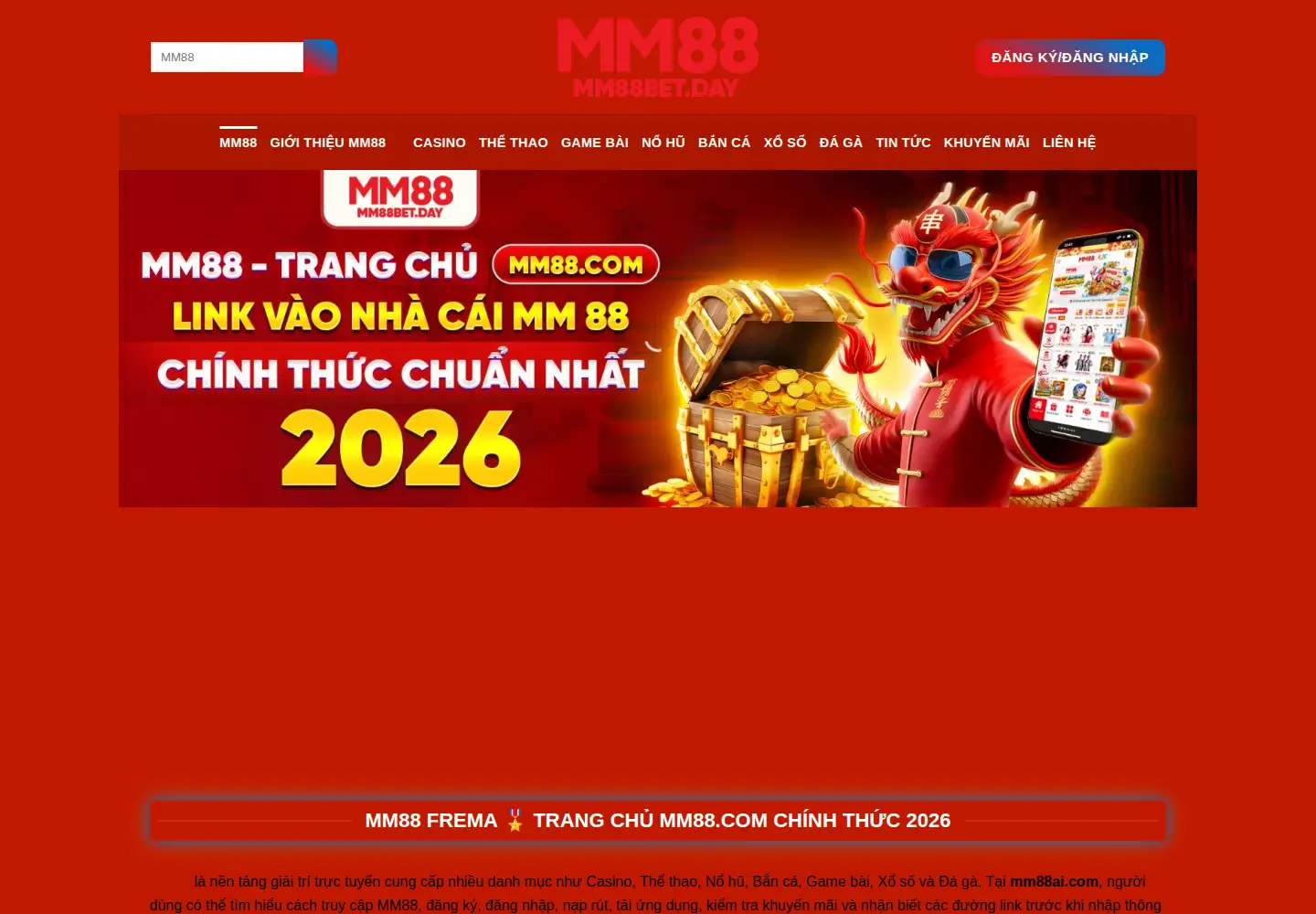 Screenshot of mm88.direct