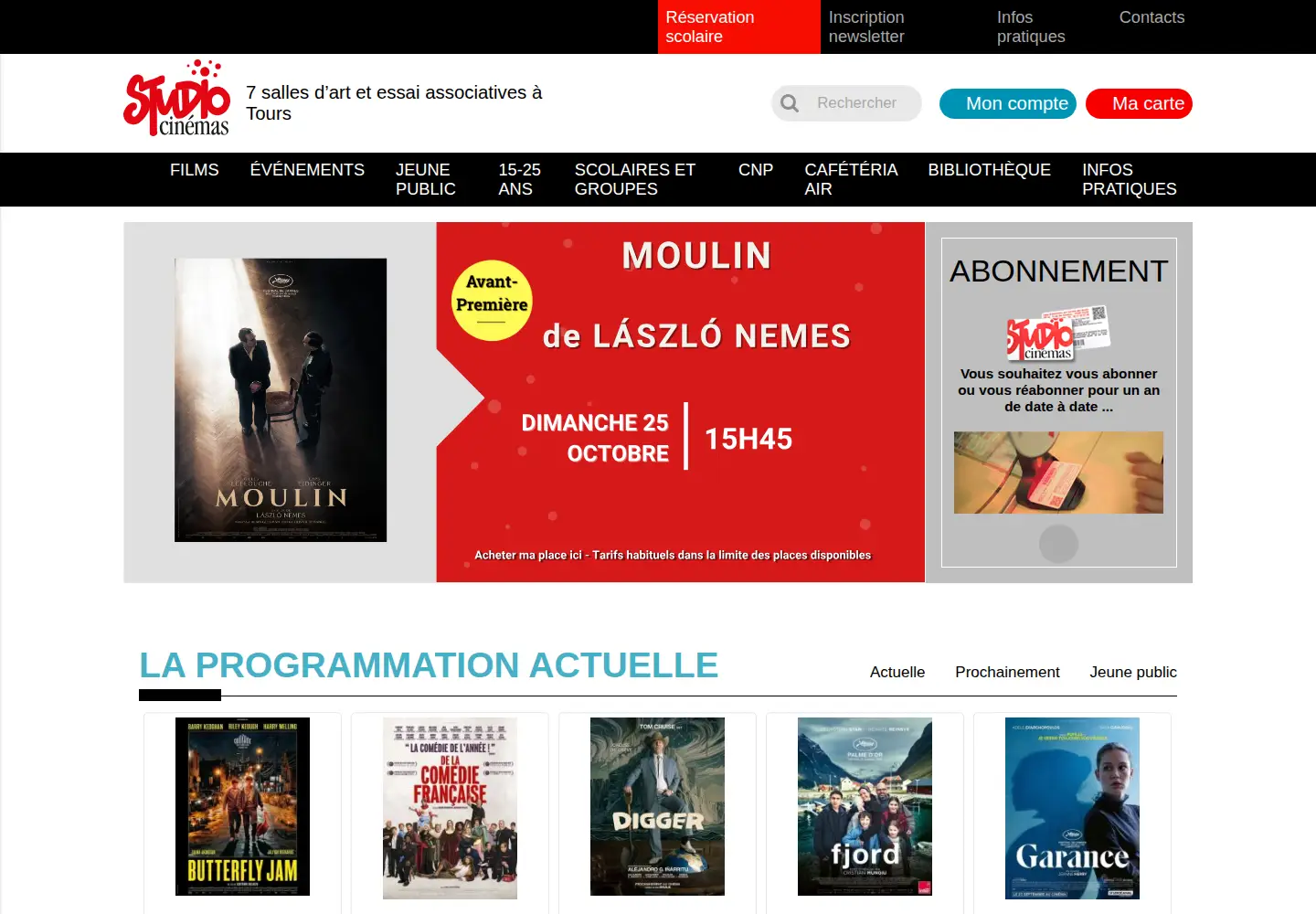 Screenshot of studiocine.com