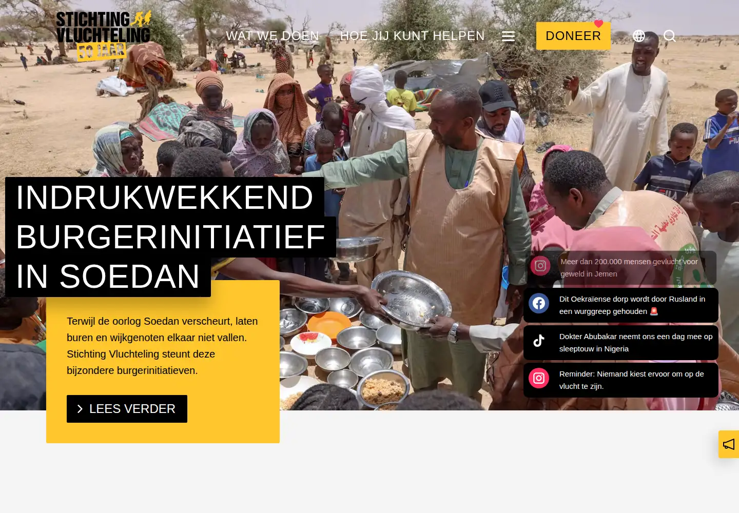 Screenshot of vluchteling.nl