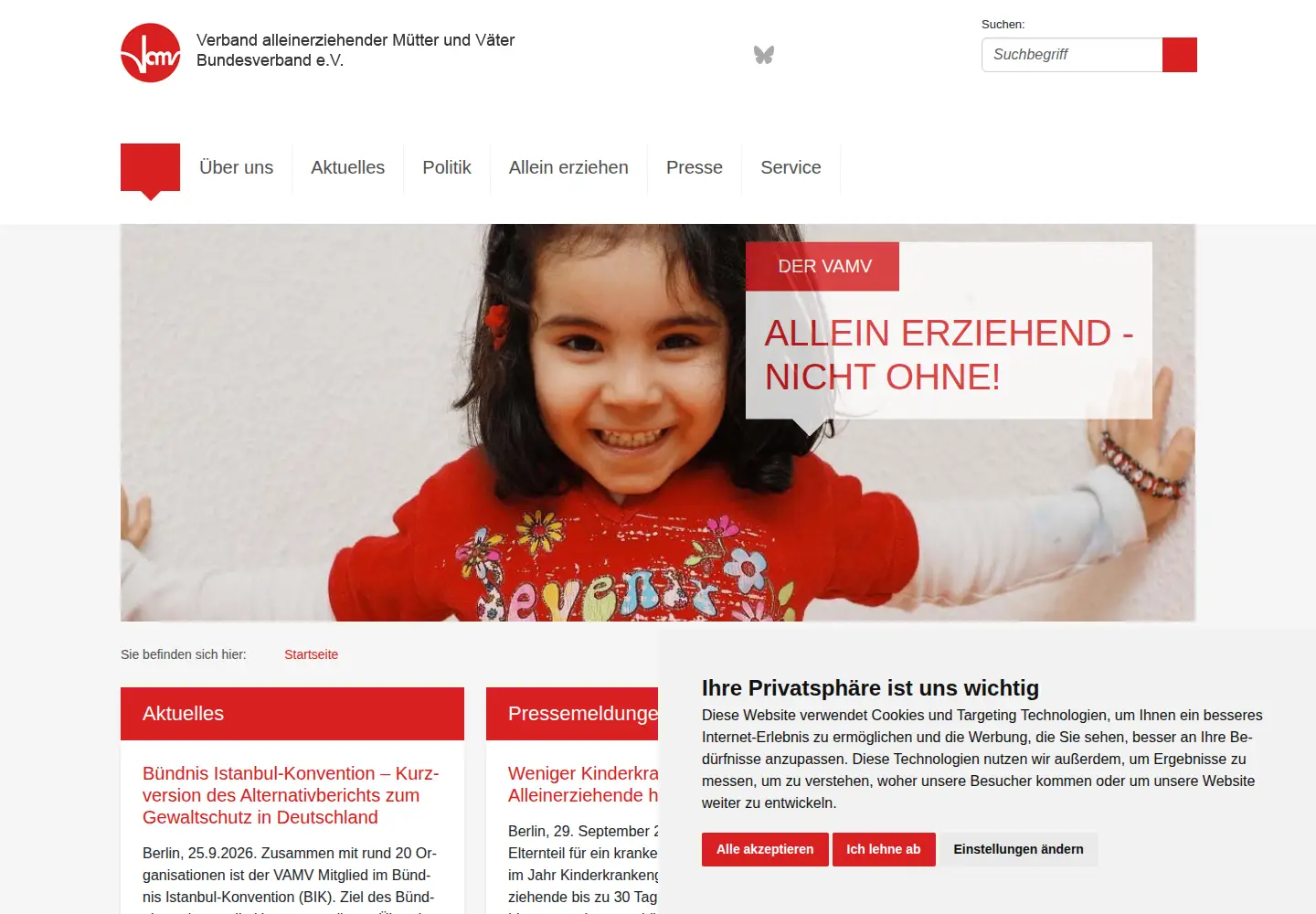 Screenshot of vamv.de
