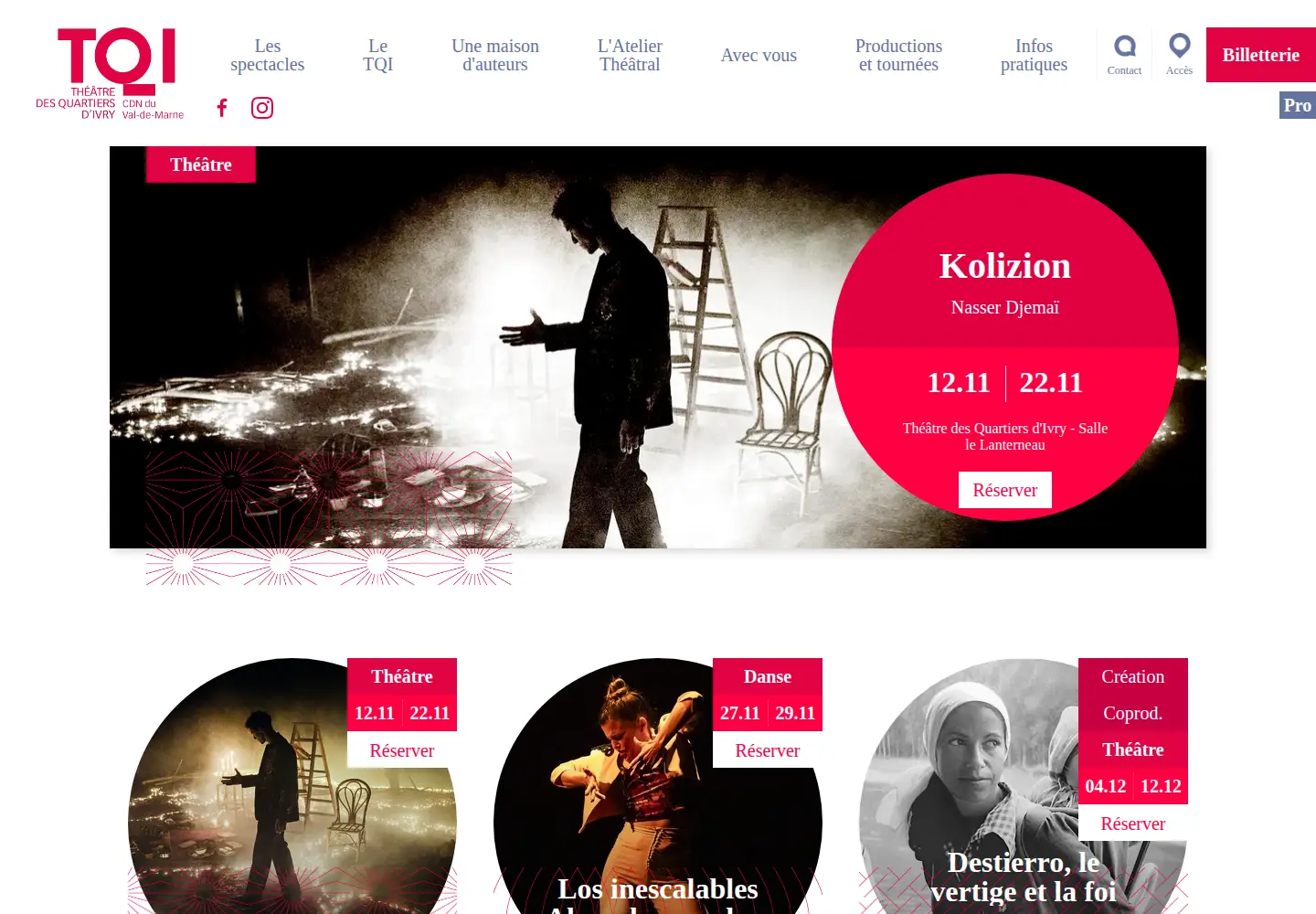 Screenshot of theatre-quartiers-ivry.com