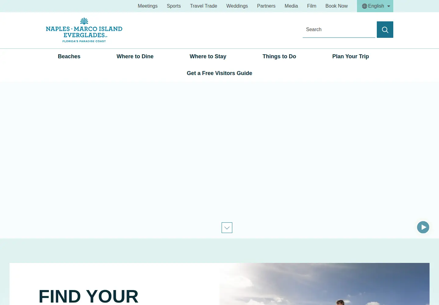 Captured homepage of paradisecoast.com in the current scan