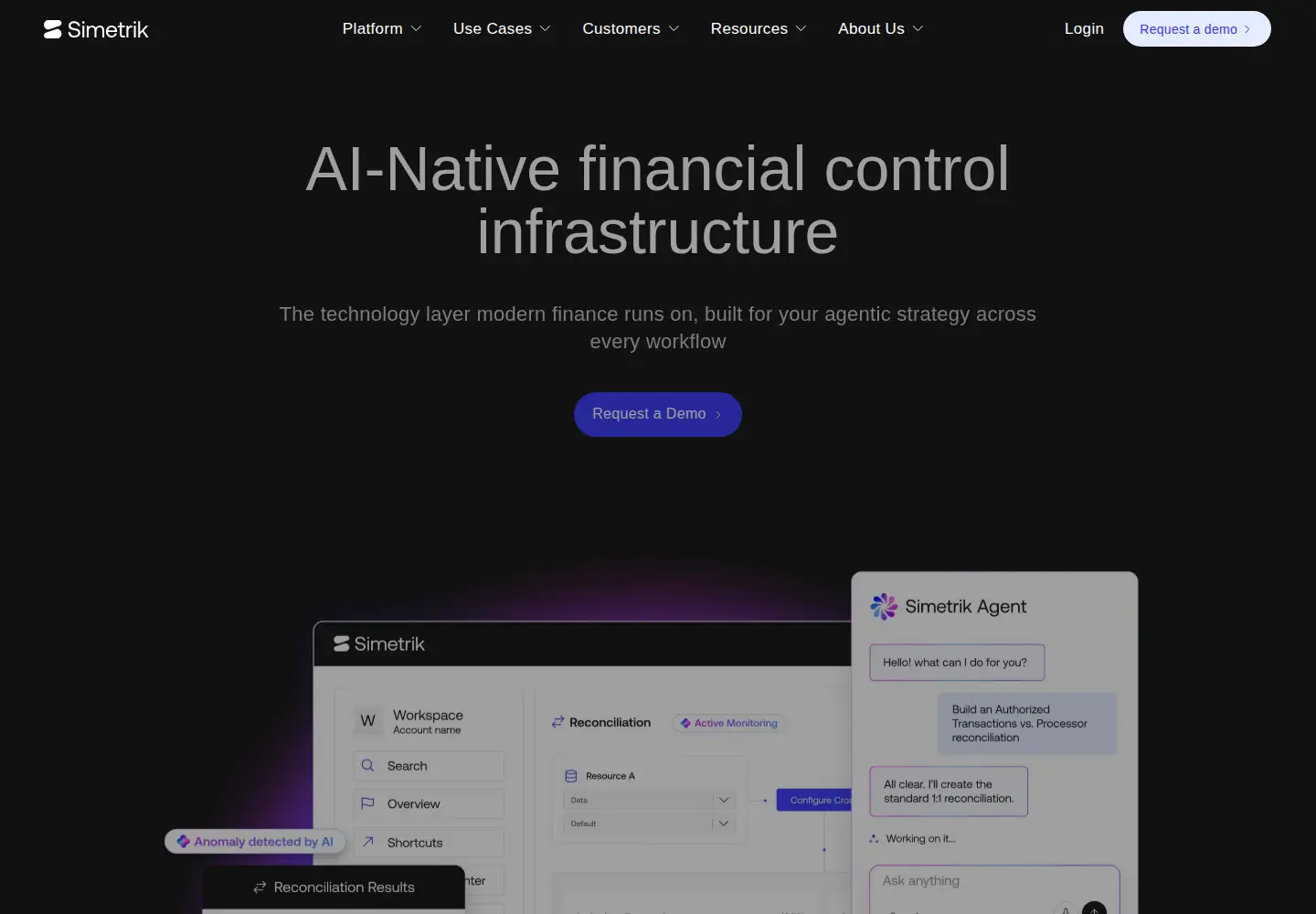 Captured homepage of simetrik.com in the current scan