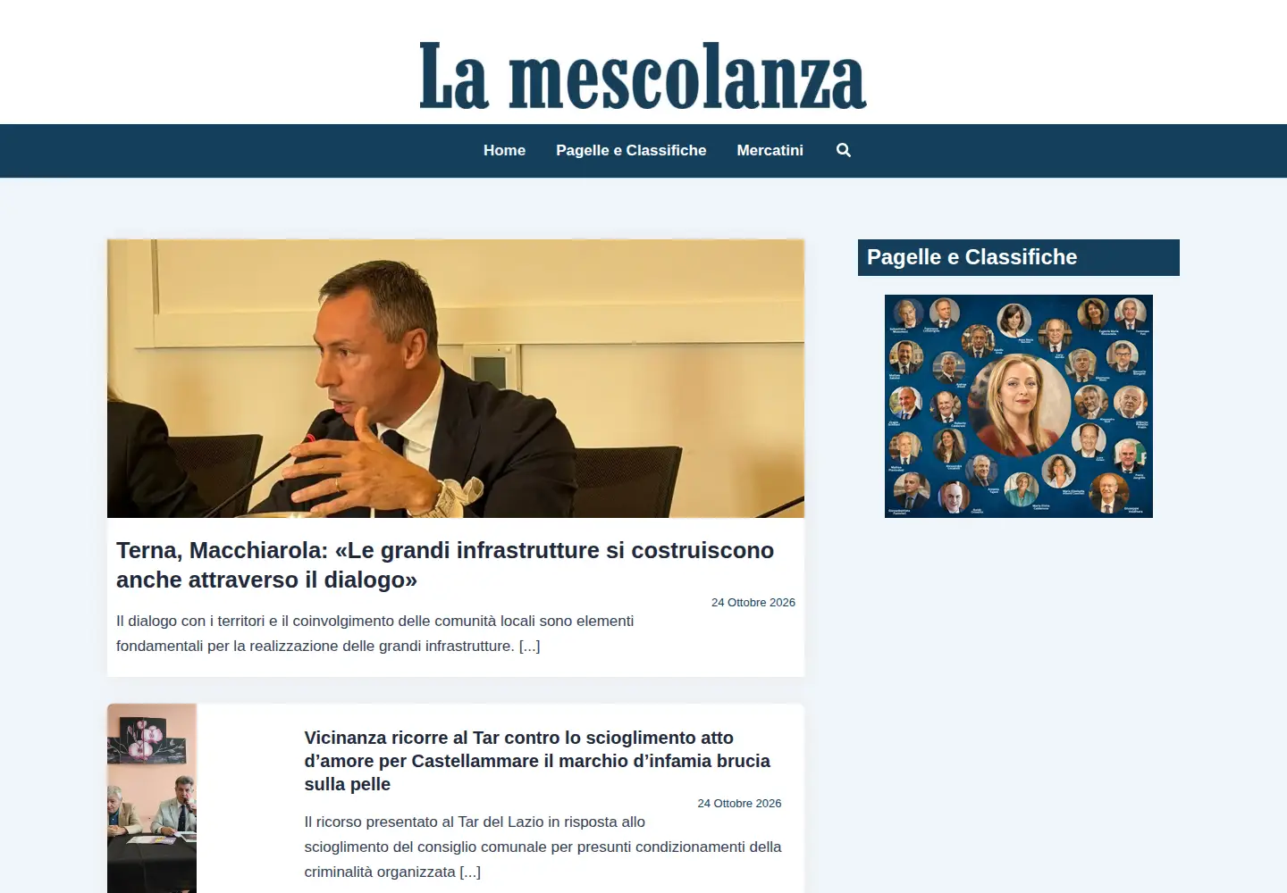 Screenshot of lamescolanza.com