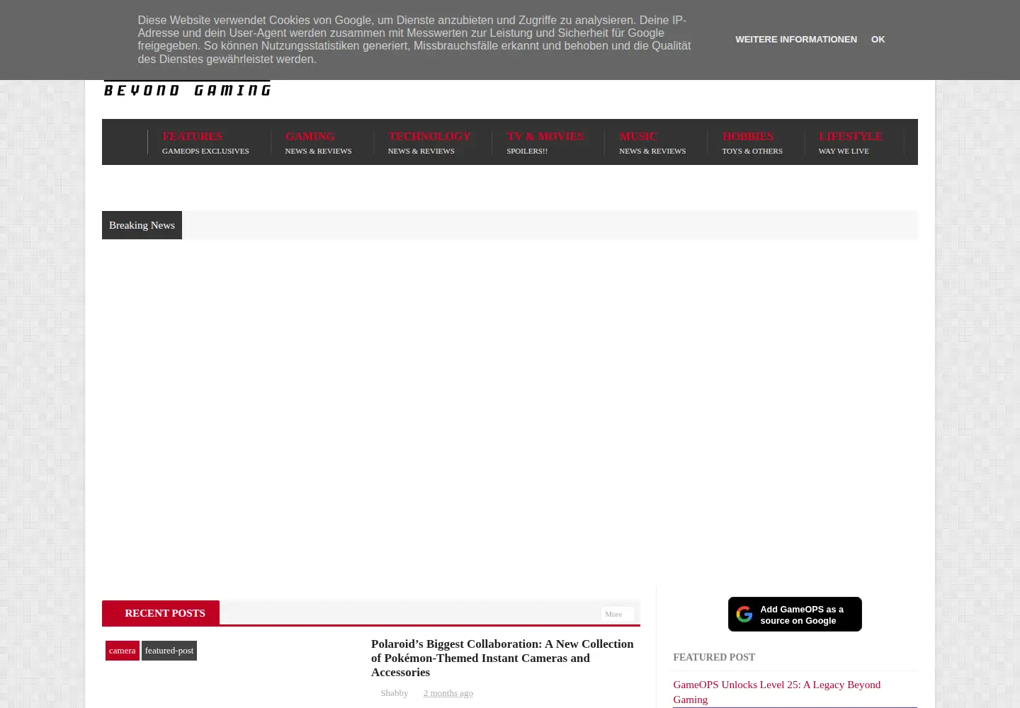 Screenshot of gameops.net