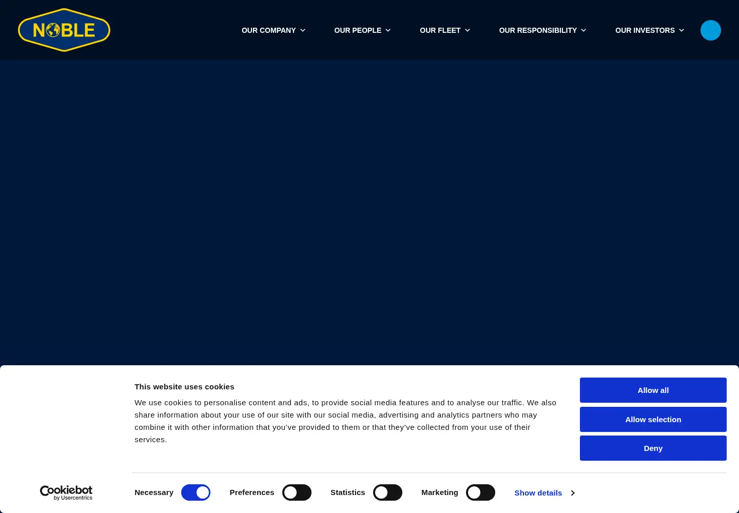 Screenshot of noblecorp.com