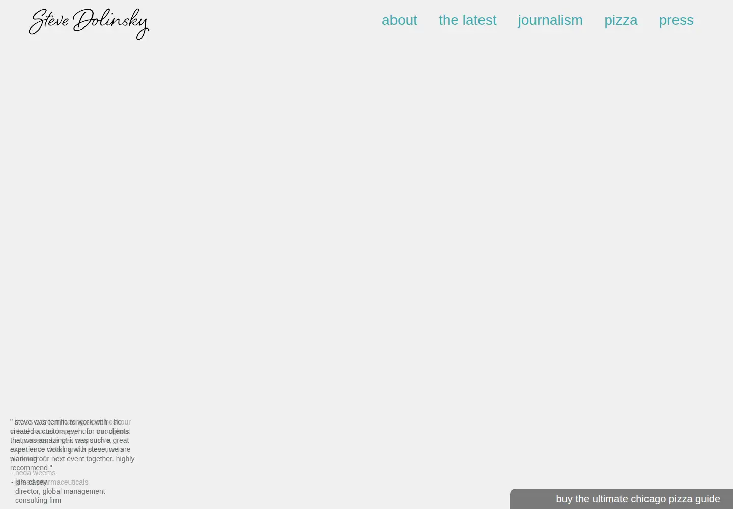 Screenshot of stevedolinsky.com