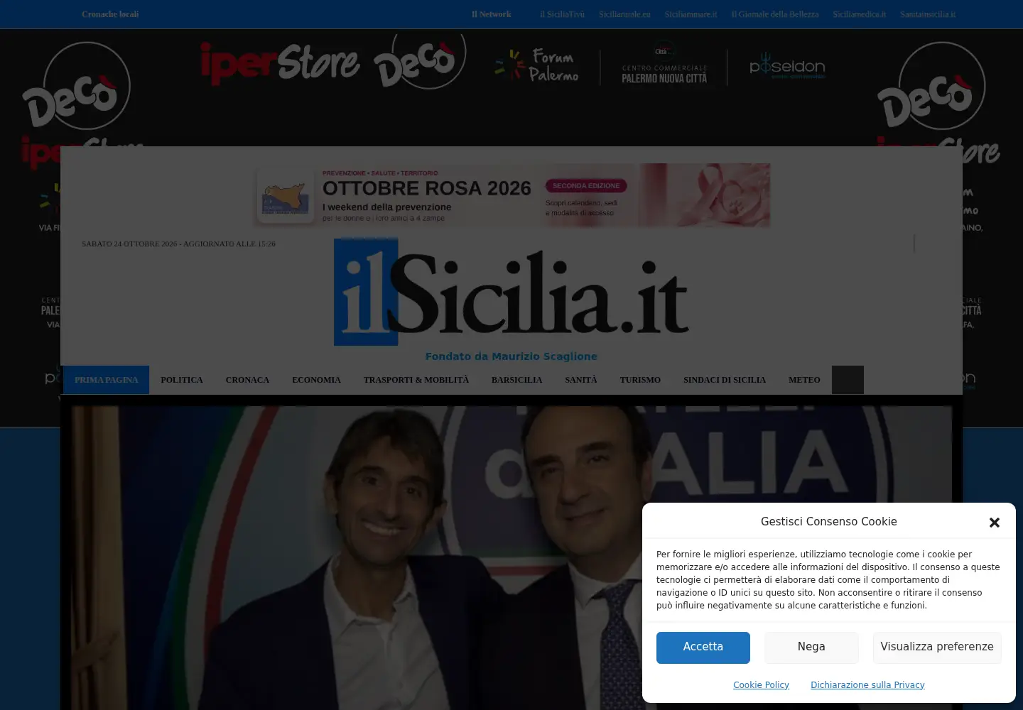 Screenshot of ilsicilia.it