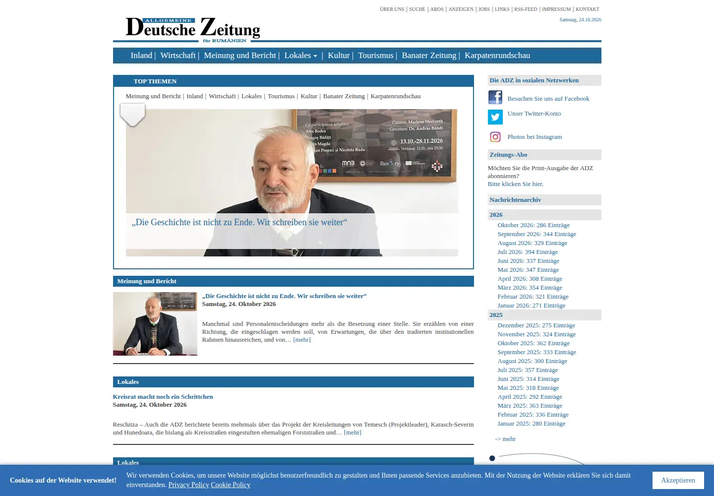 Screenshot of adz.news