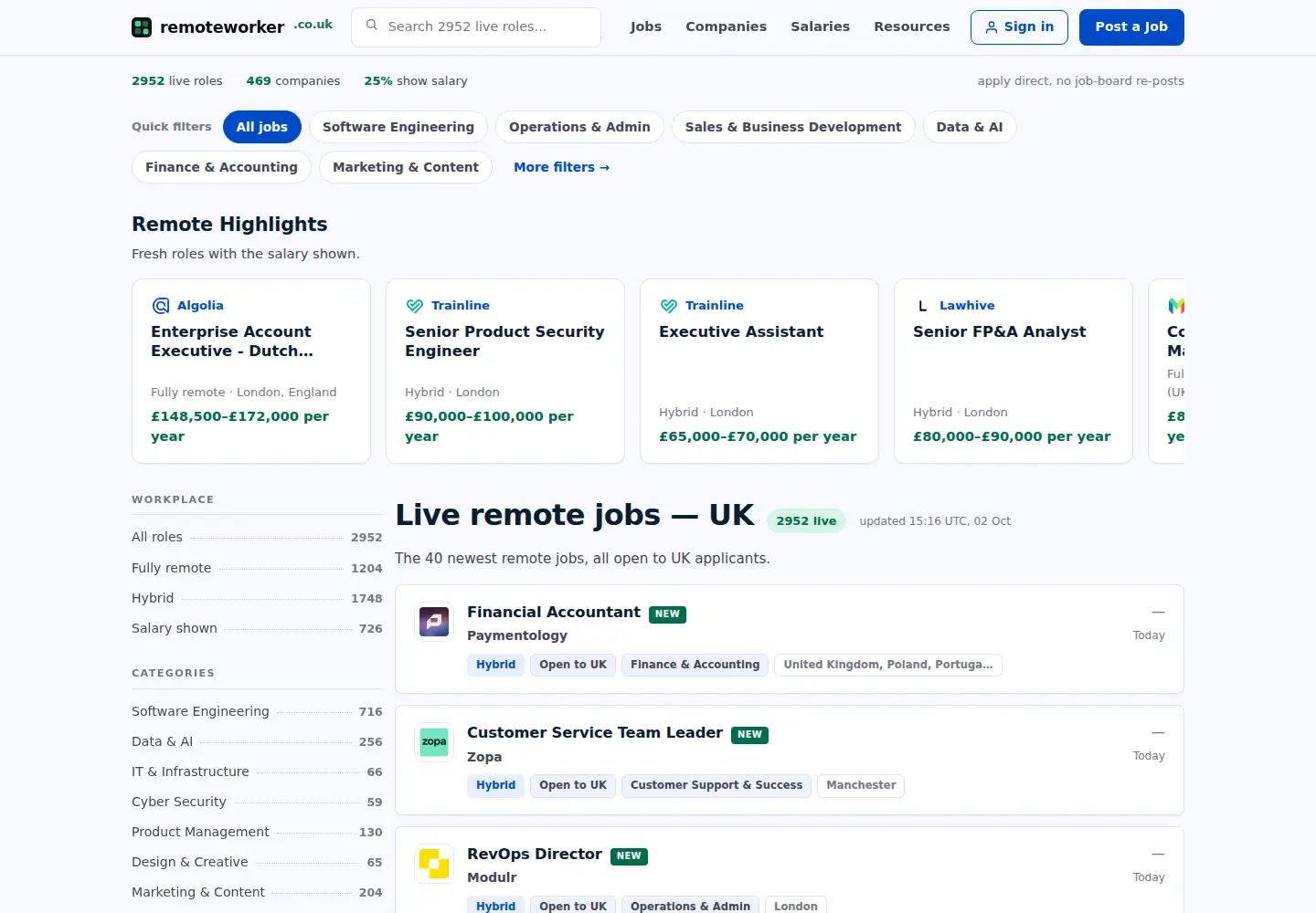 Screenshot of remoteworker.co.uk