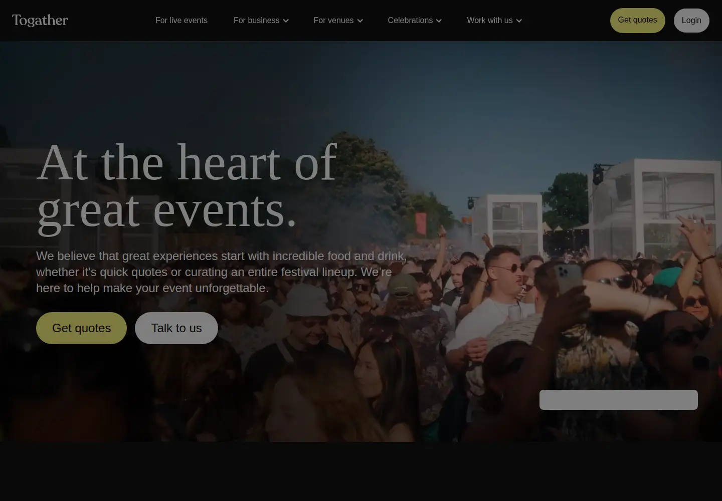 Screenshot of togather.com