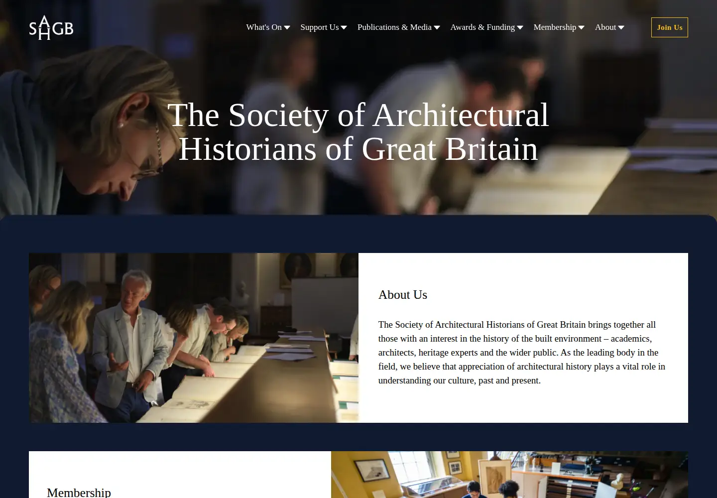 Screenshot of sahgb.org.uk