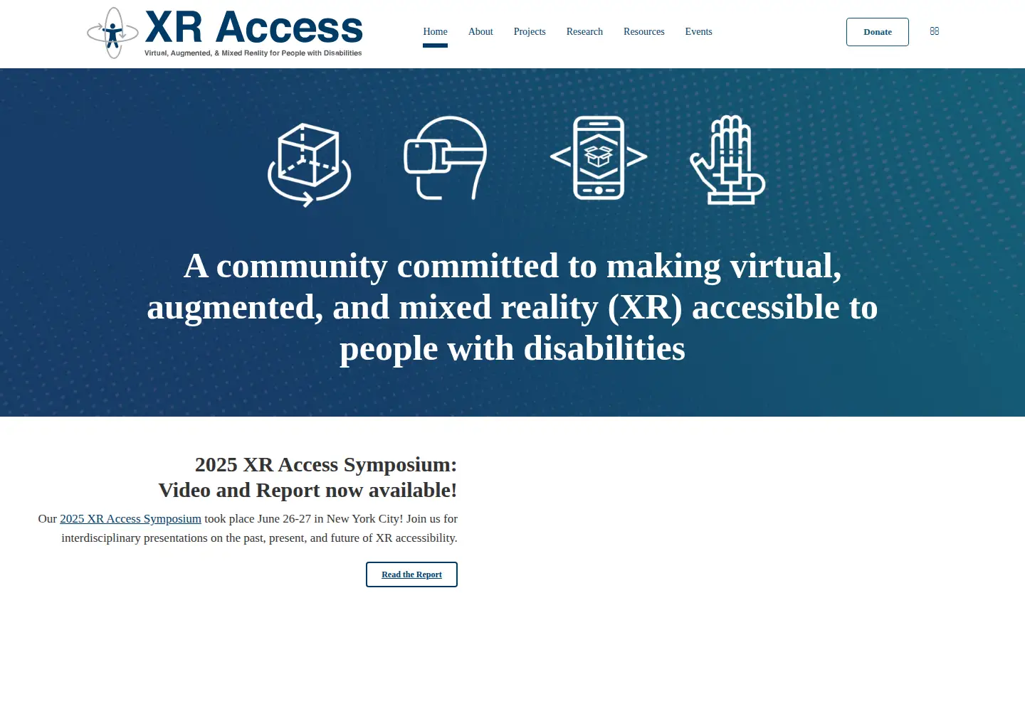 Captured homepage of xraccess.org in the current scan