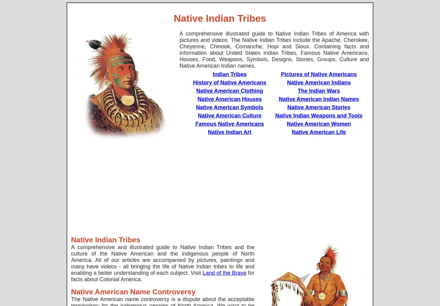 Screenshot of warpaths2peacepipes.com