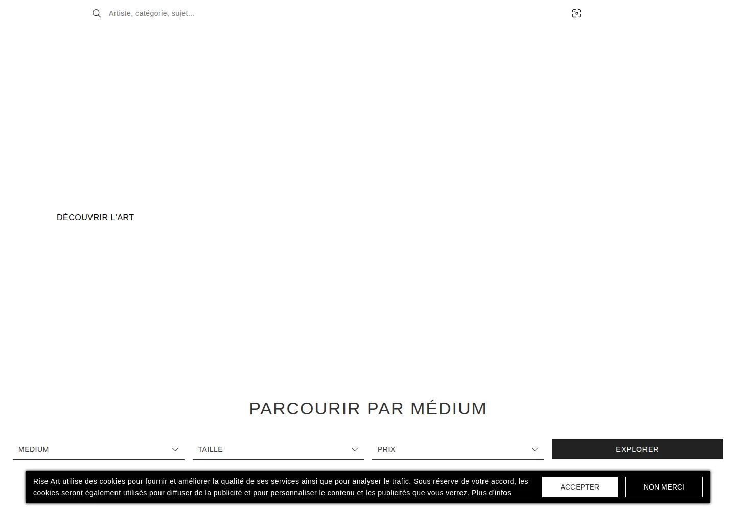 Captured homepage of kazoart.com in the current scan