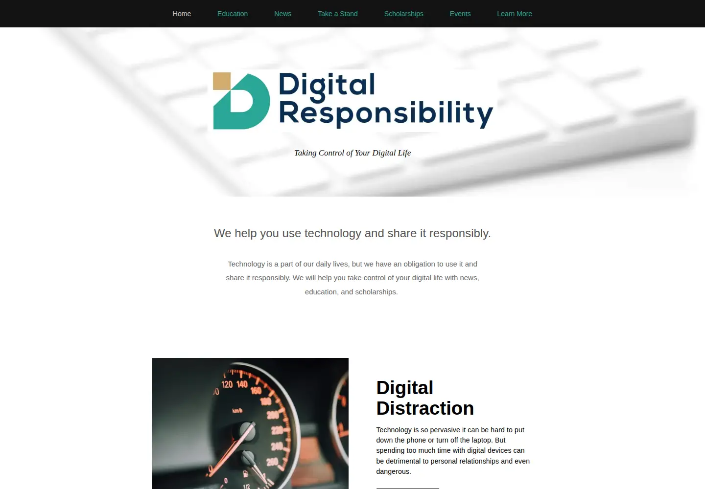 Screenshot of digitalresponsibility.org