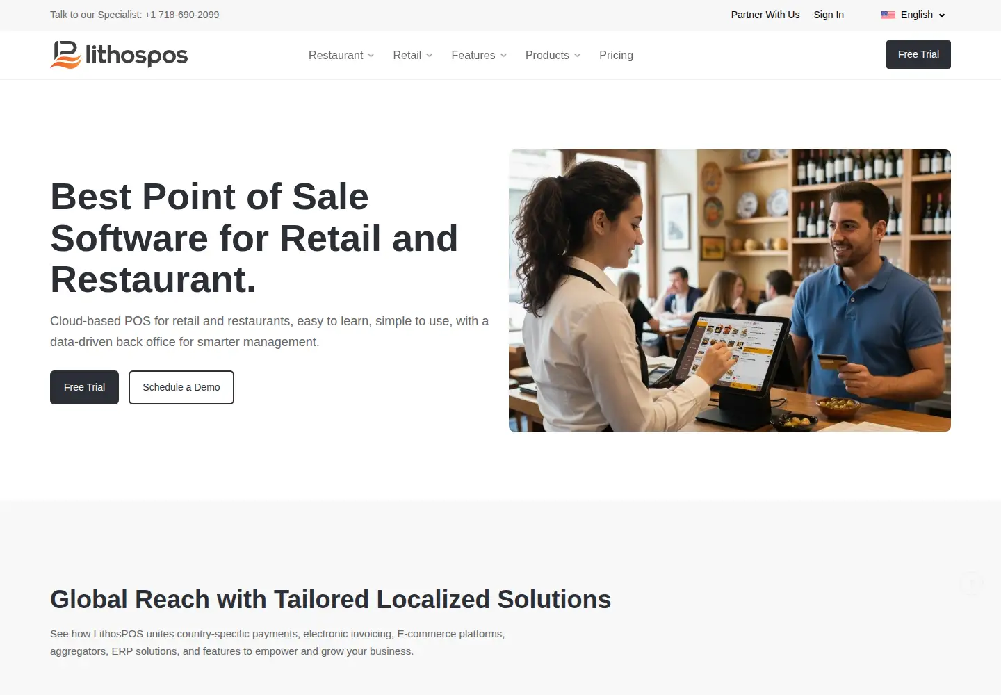 Captured homepage of lithospos.com in the current scan