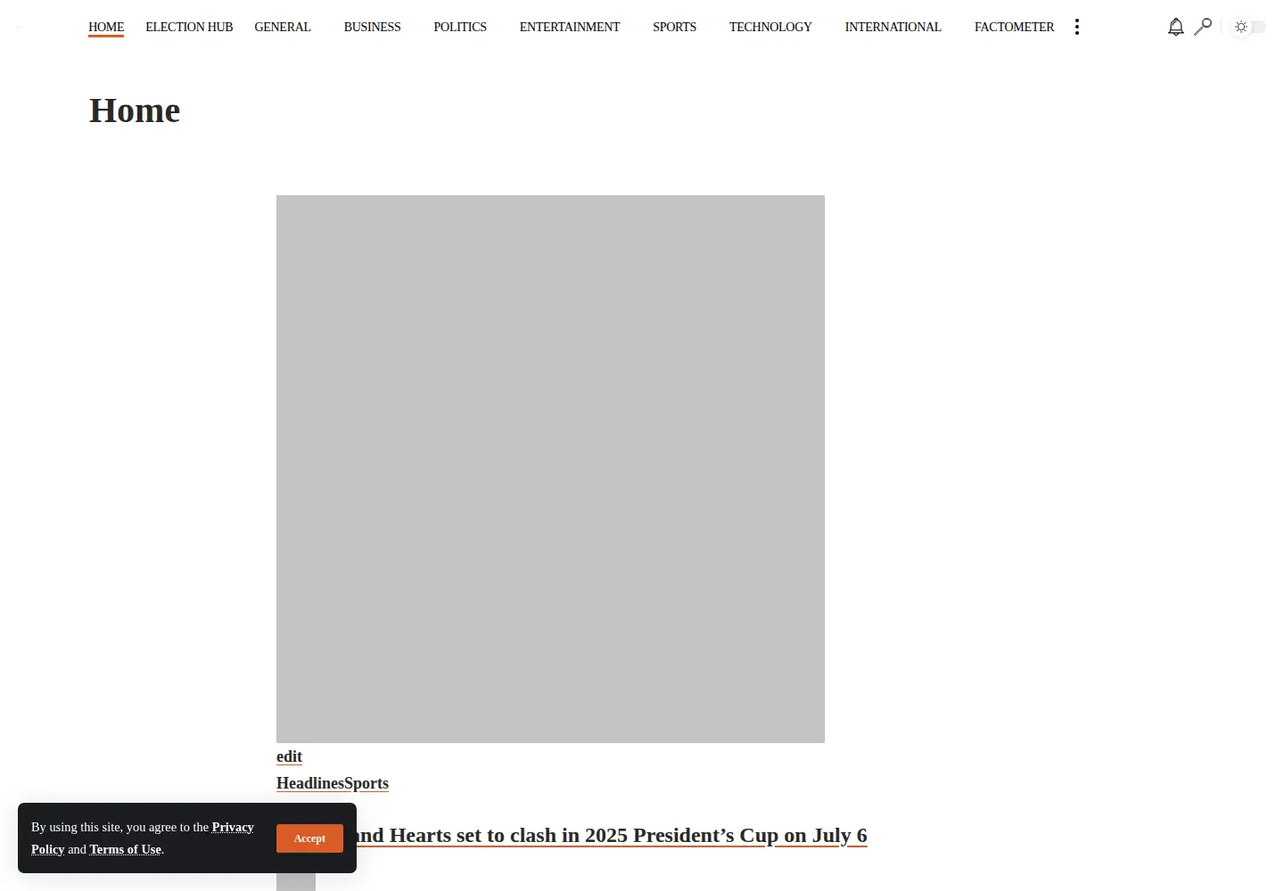 Captured homepage of starrfm.com.gh in the current scan