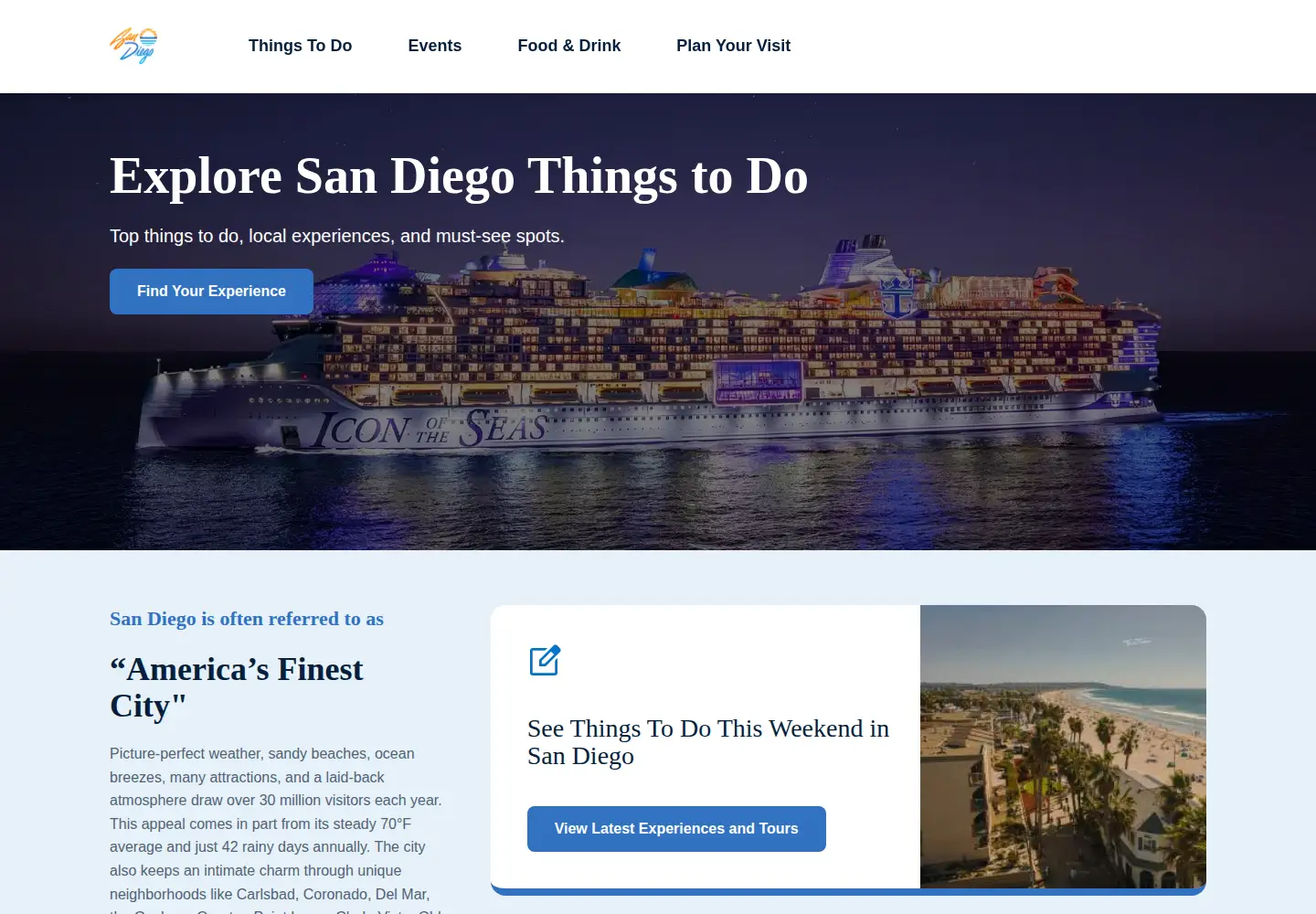 Screenshot of sandiego.com
