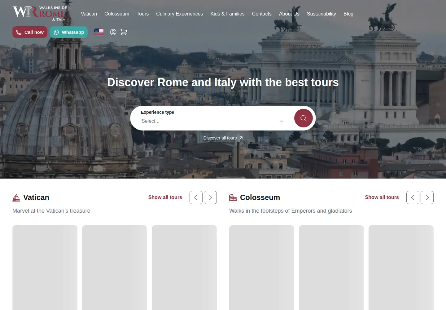 Screenshot of walksinsiderome.com