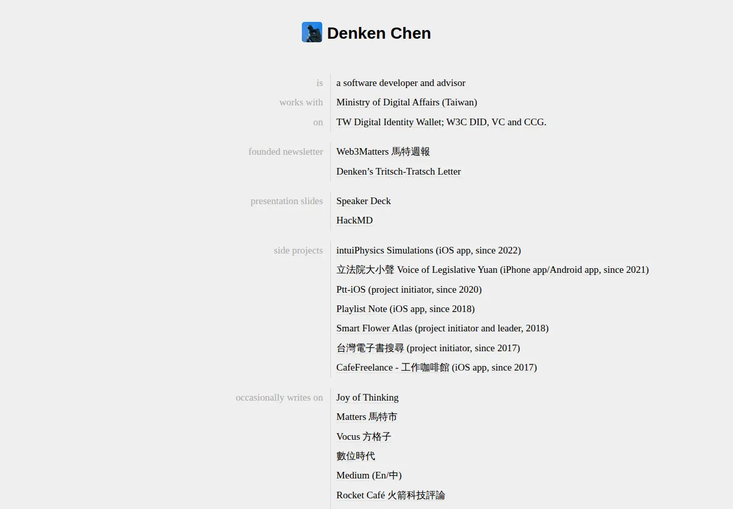 Screenshot of denkeni.org