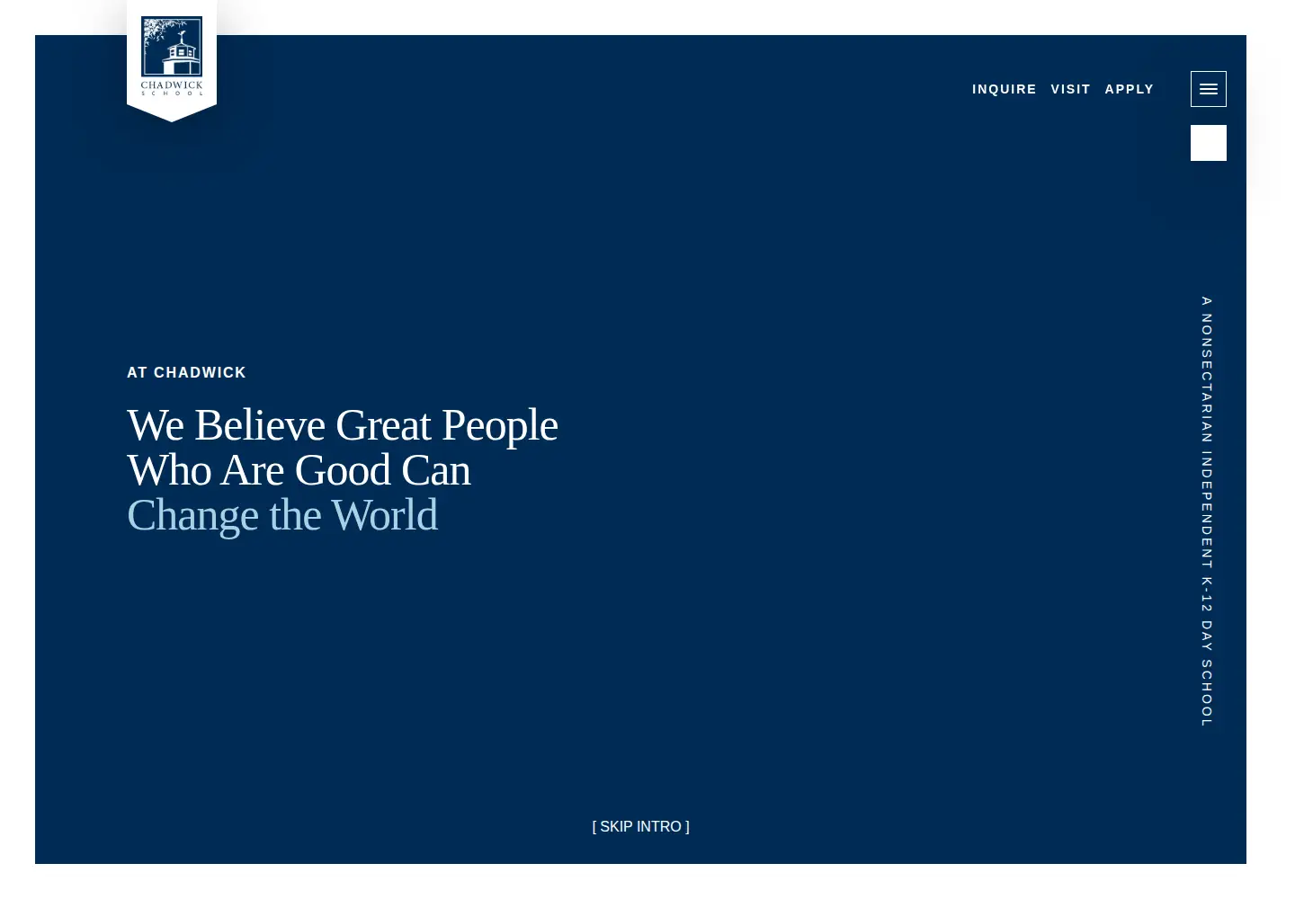 Screenshot of chadwickschool.org
