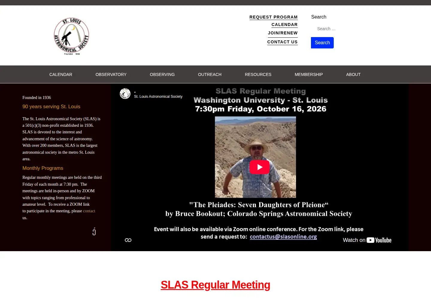 Screenshot of slasonline.org