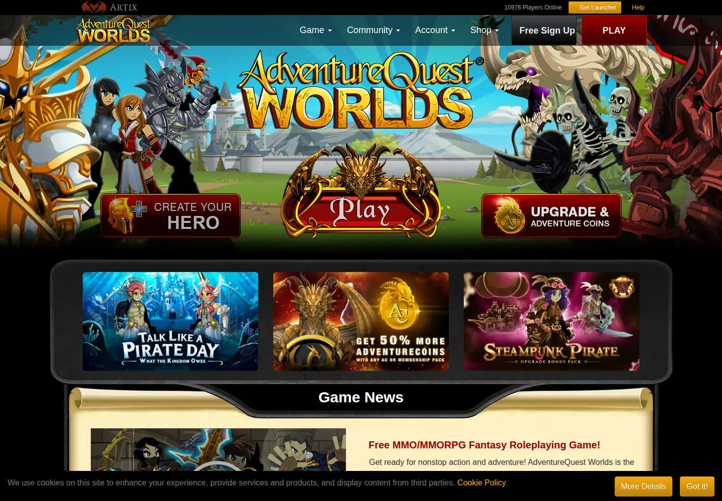 Screenshot of aq.com