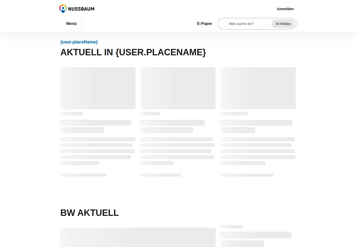 Captured homepage of lokalmatador.de in the current scan