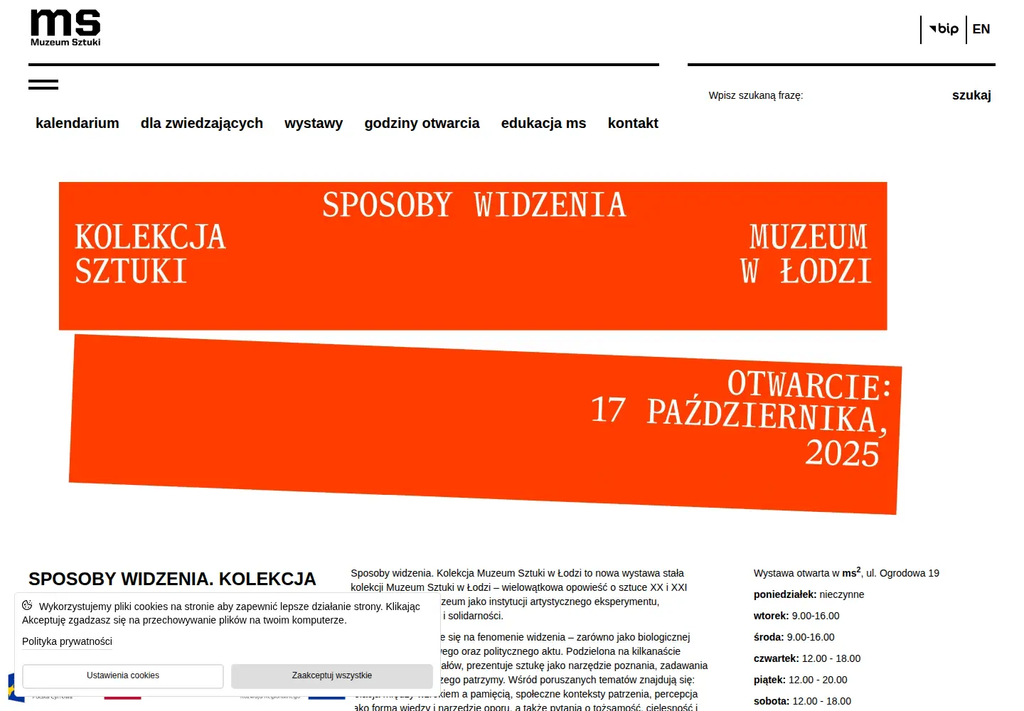 Captured homepage of msl.org.pl in the current scan
