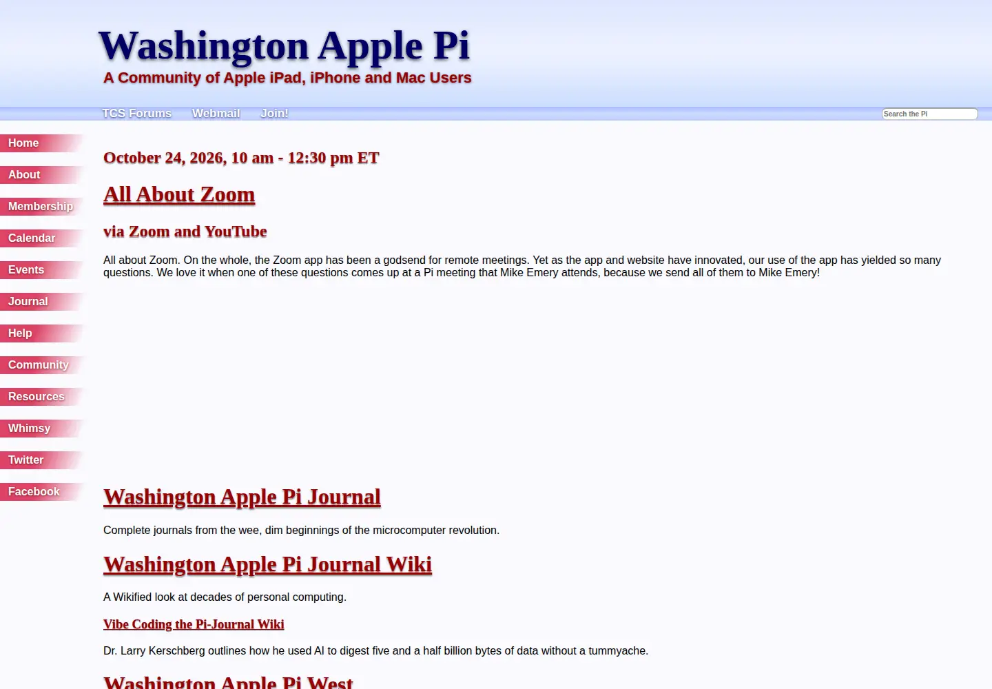Screenshot of wap.org
