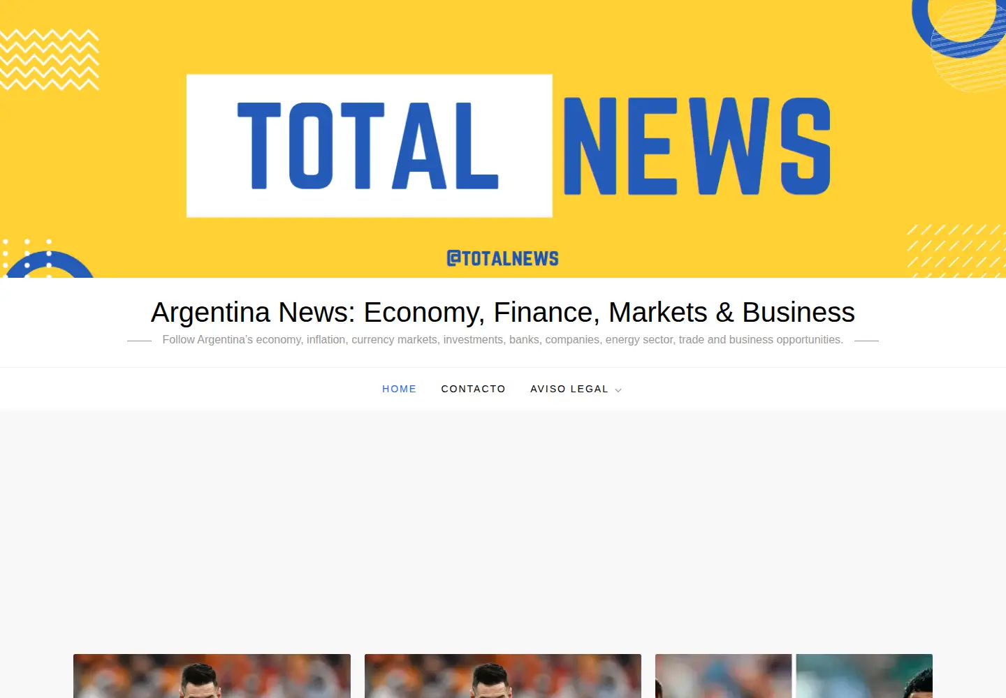 Screenshot of totalnews.com.ar