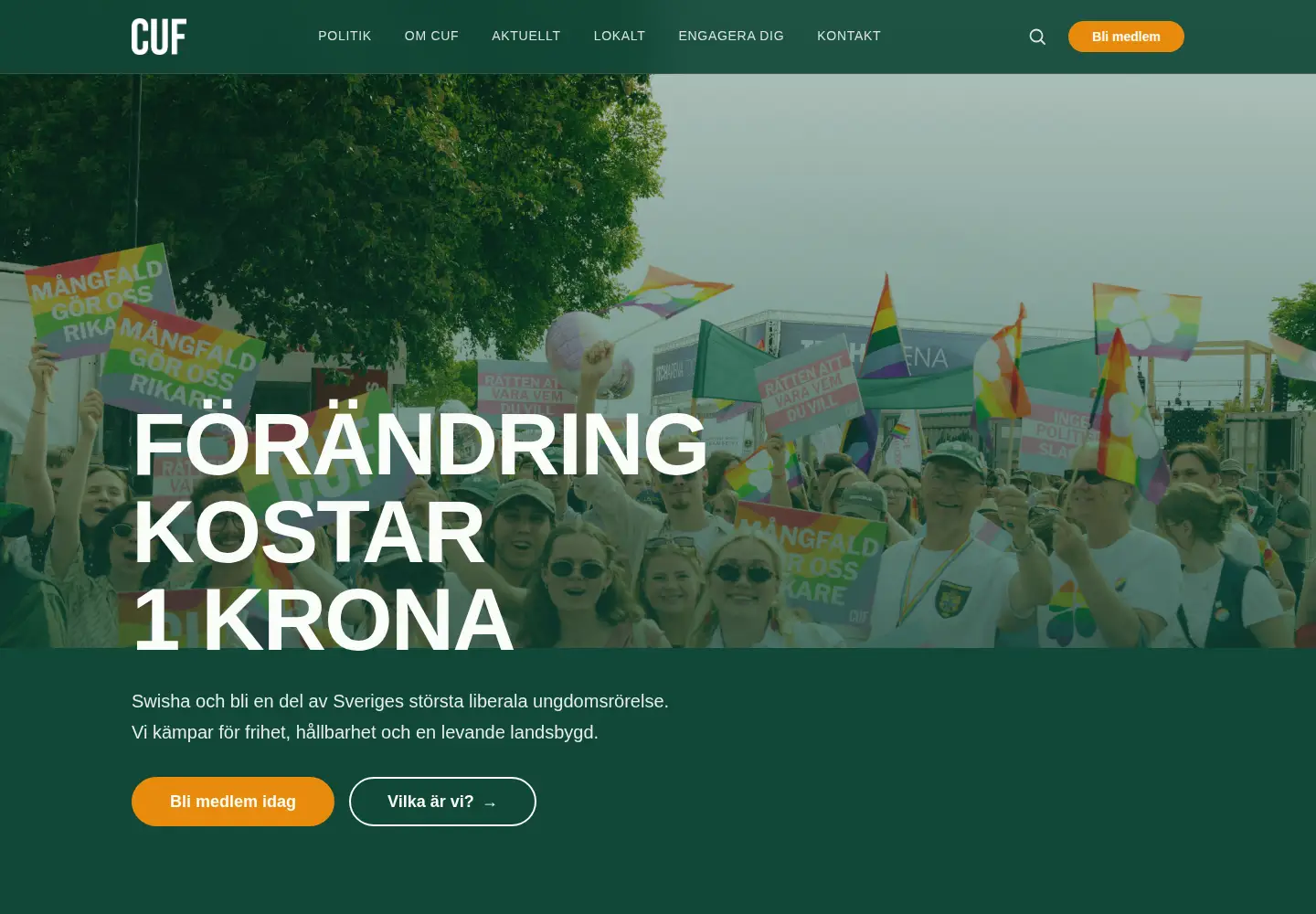 Screenshot of cuf.se