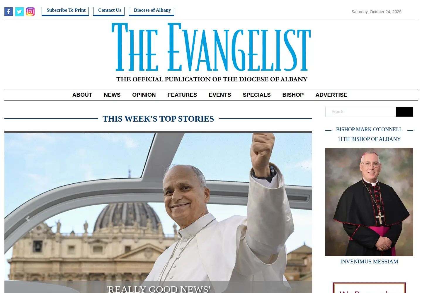 Screenshot of evangelist.org
