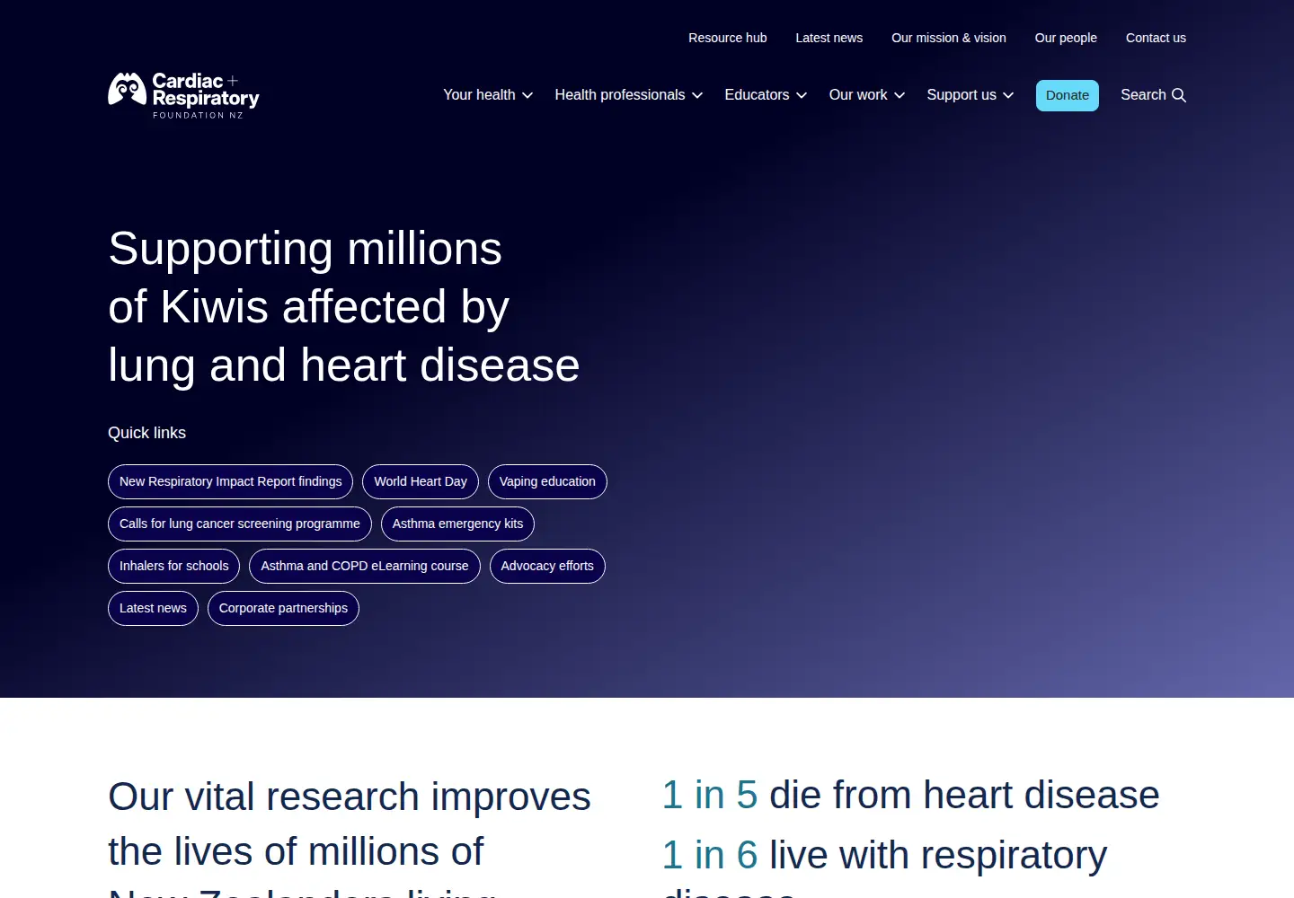 Screenshot of asthmafoundation.org.nz