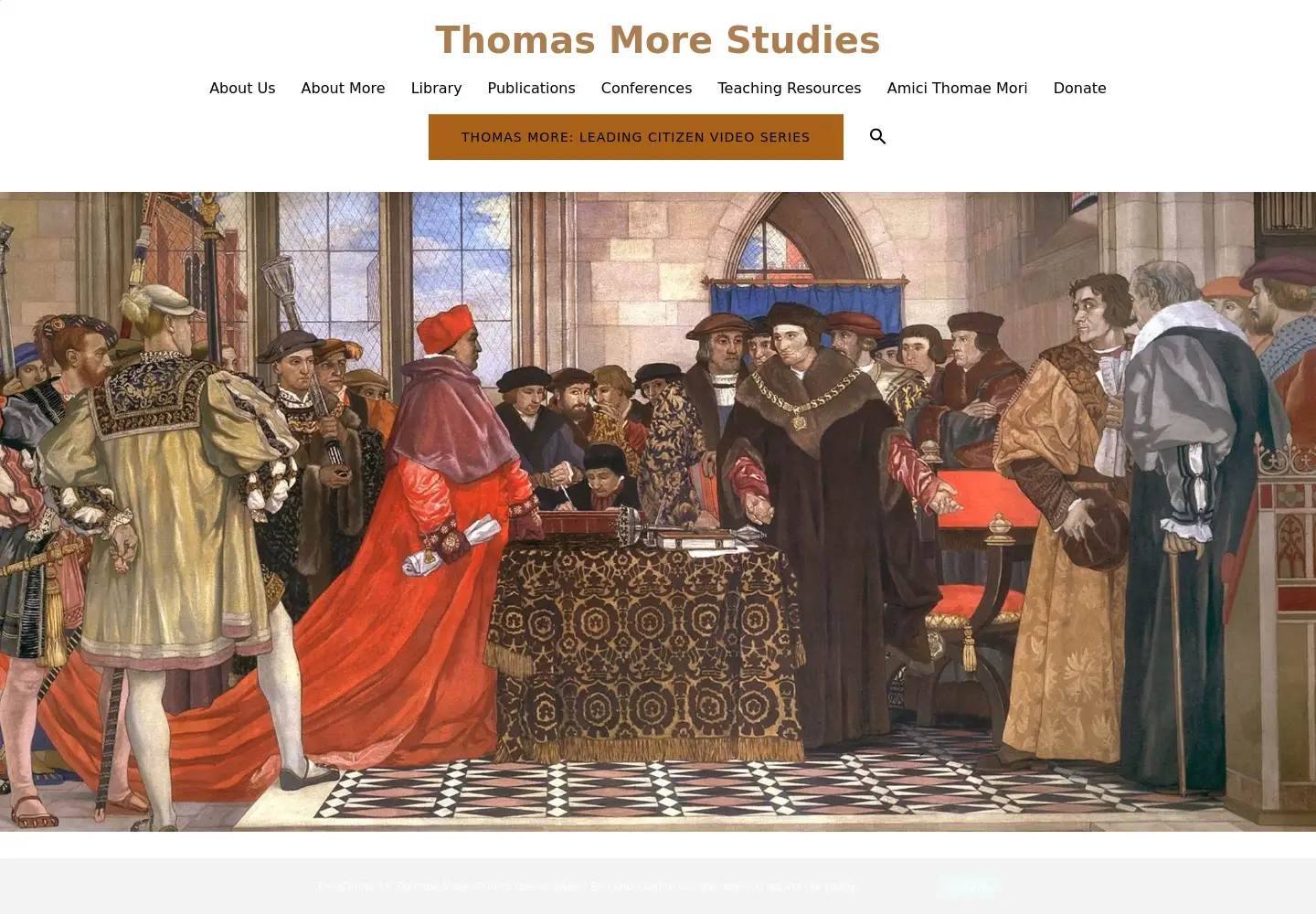 Screenshot of thomasmorestudies.org